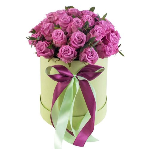 Цветы в коробке «Сиреневый вихрь»