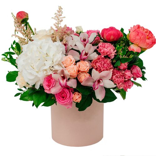 Цветы в коробке «Вальс»