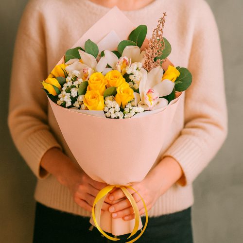 Букет цветов «Капельки»