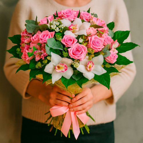 Букет цветов «Нежность утренней зари»