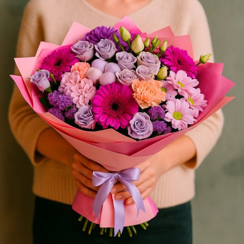 Букет цветов «Сиреневая мечта»