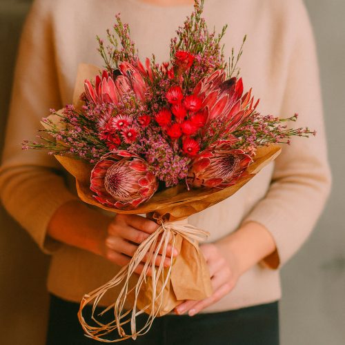 Букет цветов «Тропический рассвет»