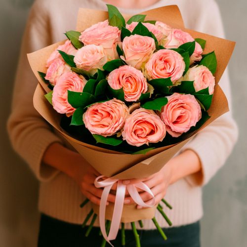 Моно букет «Персики любви»